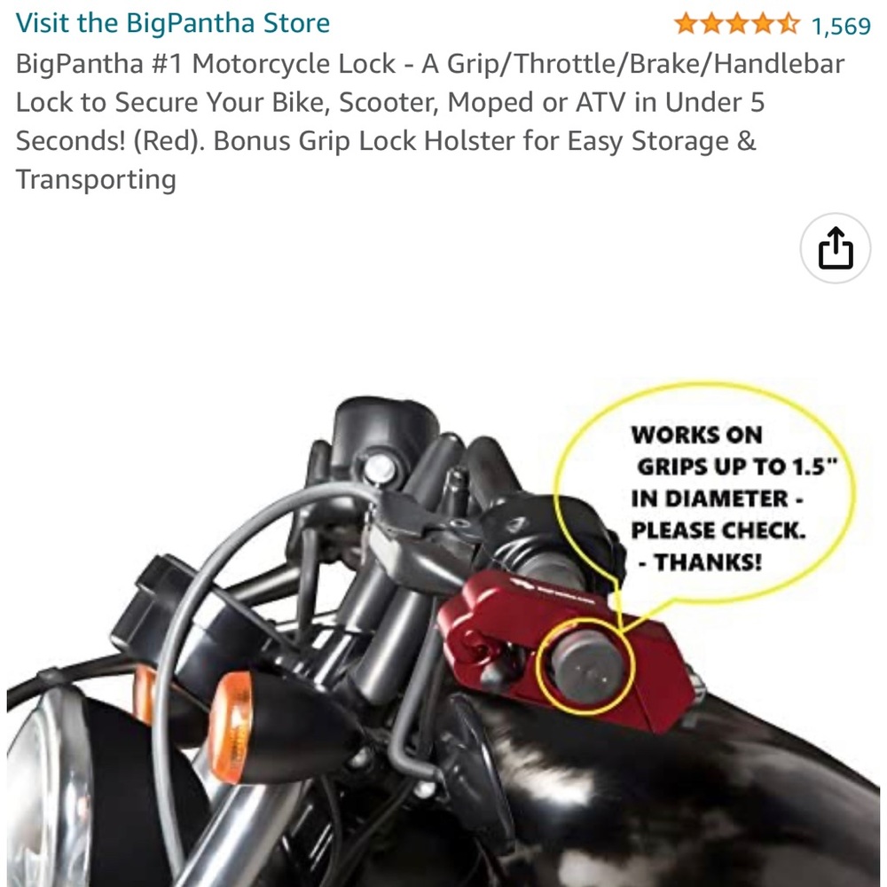BIG PANTHA Motorcycle Throttle Lock